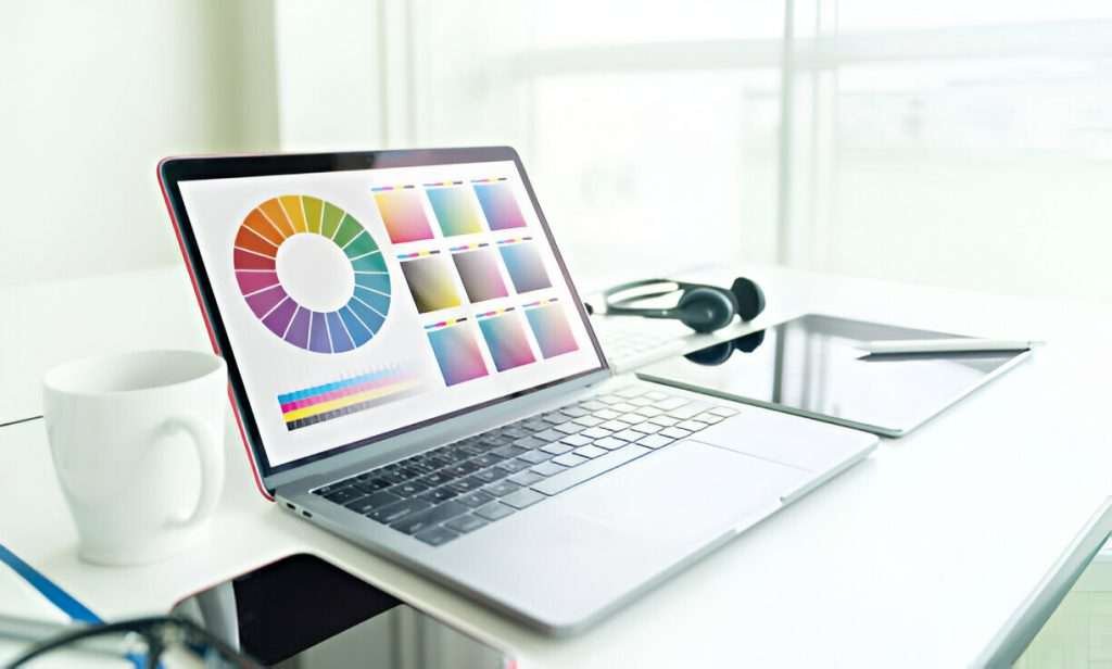Proses kalibrasi warna layar monitor menggunakan alat bawaan Windows.