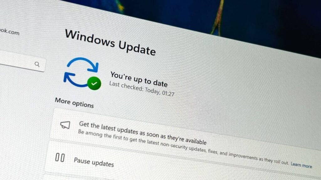 Menggunakan fitur Windows Update untuk perbaikan sistem