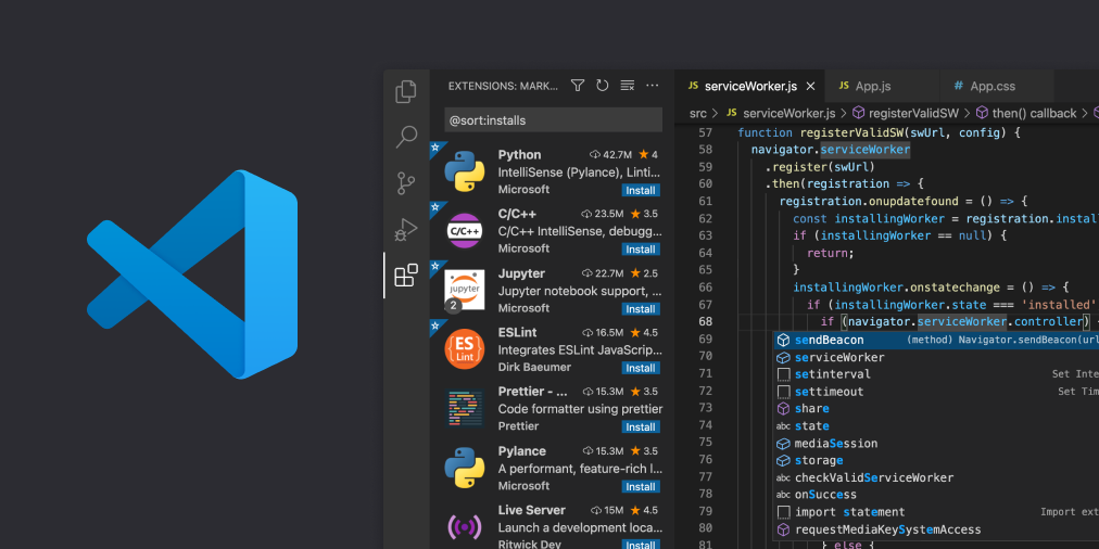 Penggunaan text editor komputer dan laptop untuk pengembangan perangkat lunak modern 2026