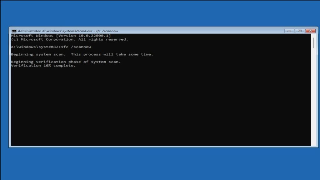 Cara memperbaiki sistem file Windows menggunakan perintah chkdsk.