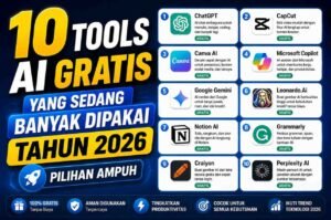 10 Tools AI Gratis yang Sedang Banyak Dipakai Tahun 2026: Pilihan Ampuh