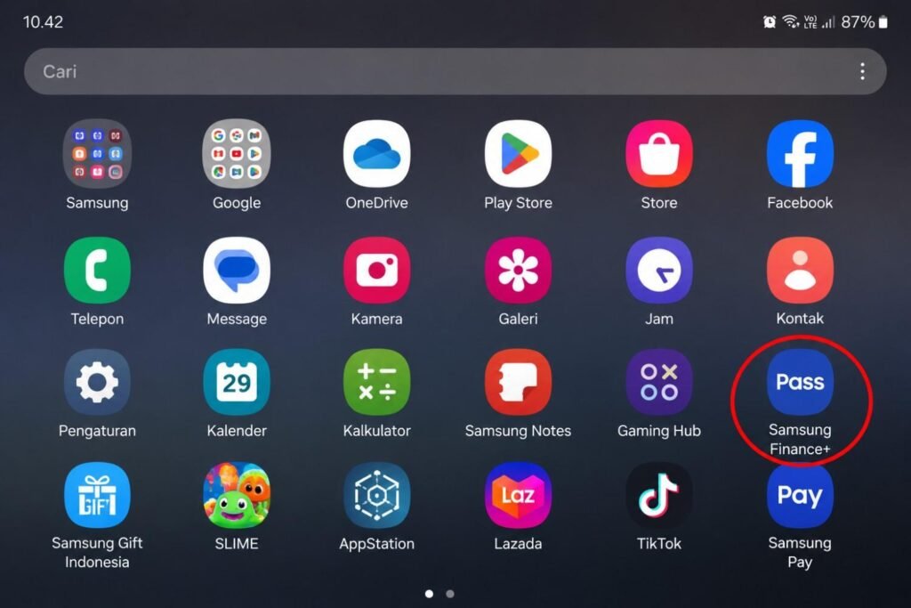 Aplikasi bawaan untuk cara cek hp samsung kredit atau tidak