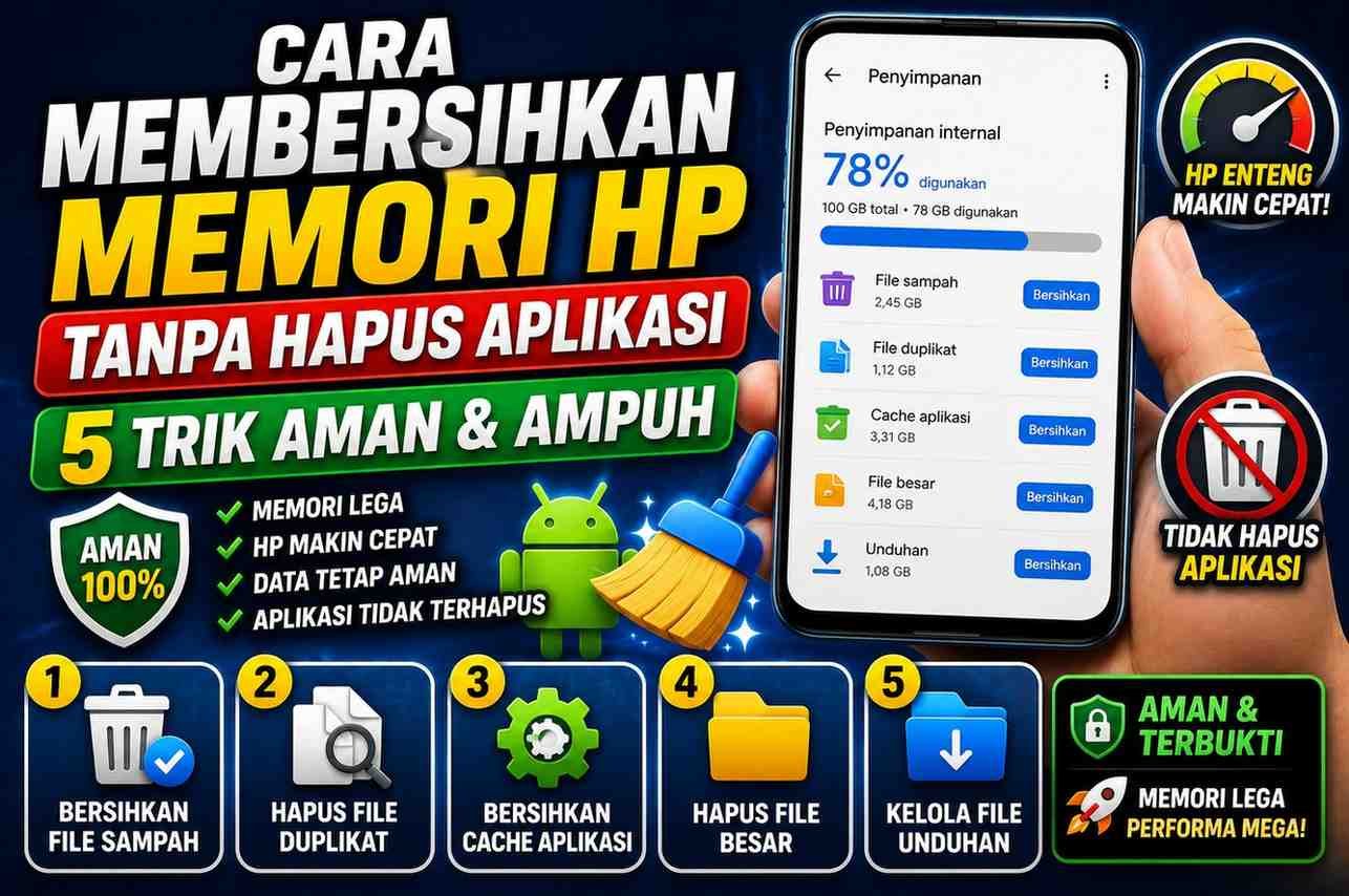 Cara Membersihkan Memori HP Tanpa Hapus Aplikasi: 5 Trik Aman & Ampuh