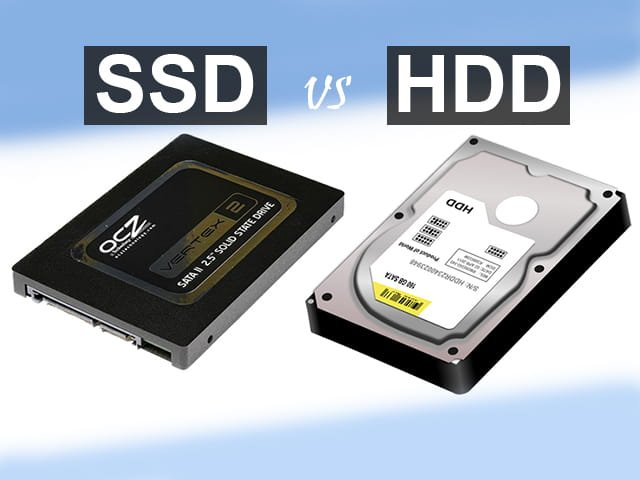Perbandingan fisik HDD dan SSD laptop