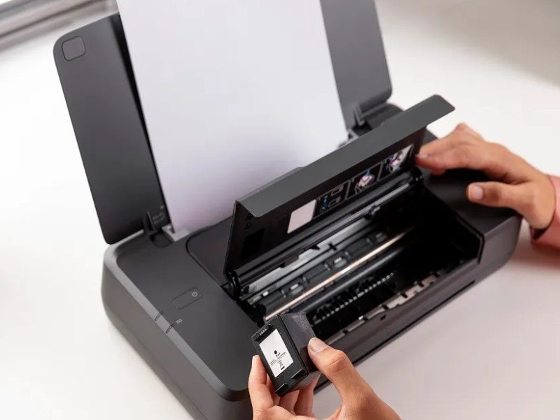 Kertas tersangkut di area cartridge printer