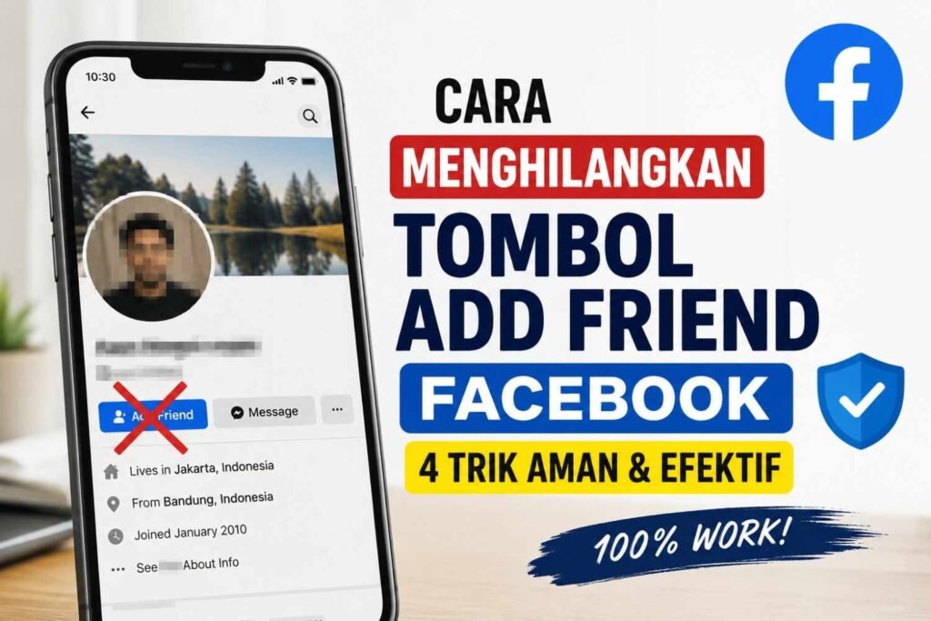 Cara Menghilangkan Tombol Add Friend Facebook: 4 Trik Aman & Efektif